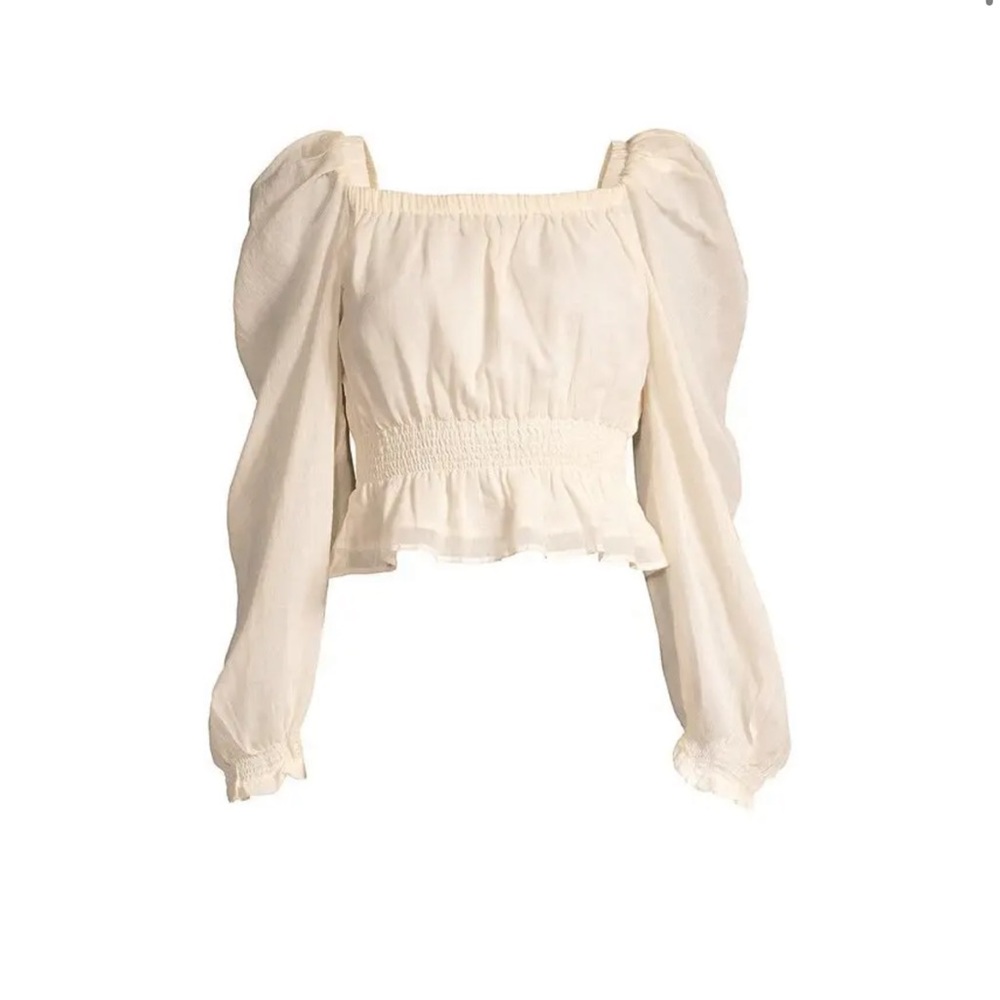 Pitusa Women’s Puff-Sleeve Crop Top